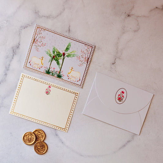 Pichwai Collection Blue Notecard Set