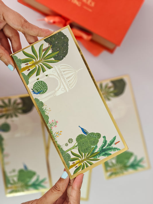 Mughal Print Money Envelopes (Peach)