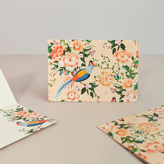 Petal & Plume Print Mini Folding Cards