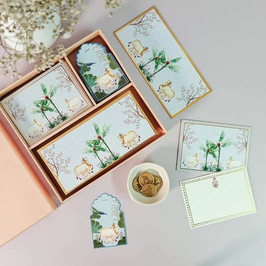 Pichwai Collection (Blue) Trio Gift Set