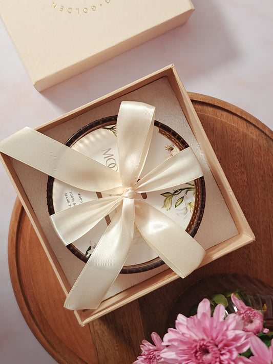 Amber Crystal Cutwork Jar | Scented Candle