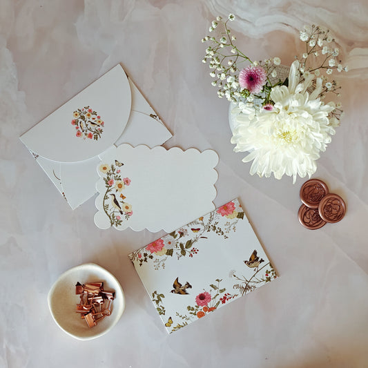 Ivory Blooms Notecard Set