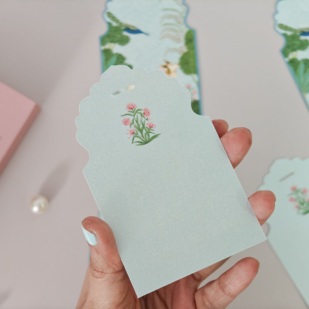 Pichwai Print Gift Tags (Blue)