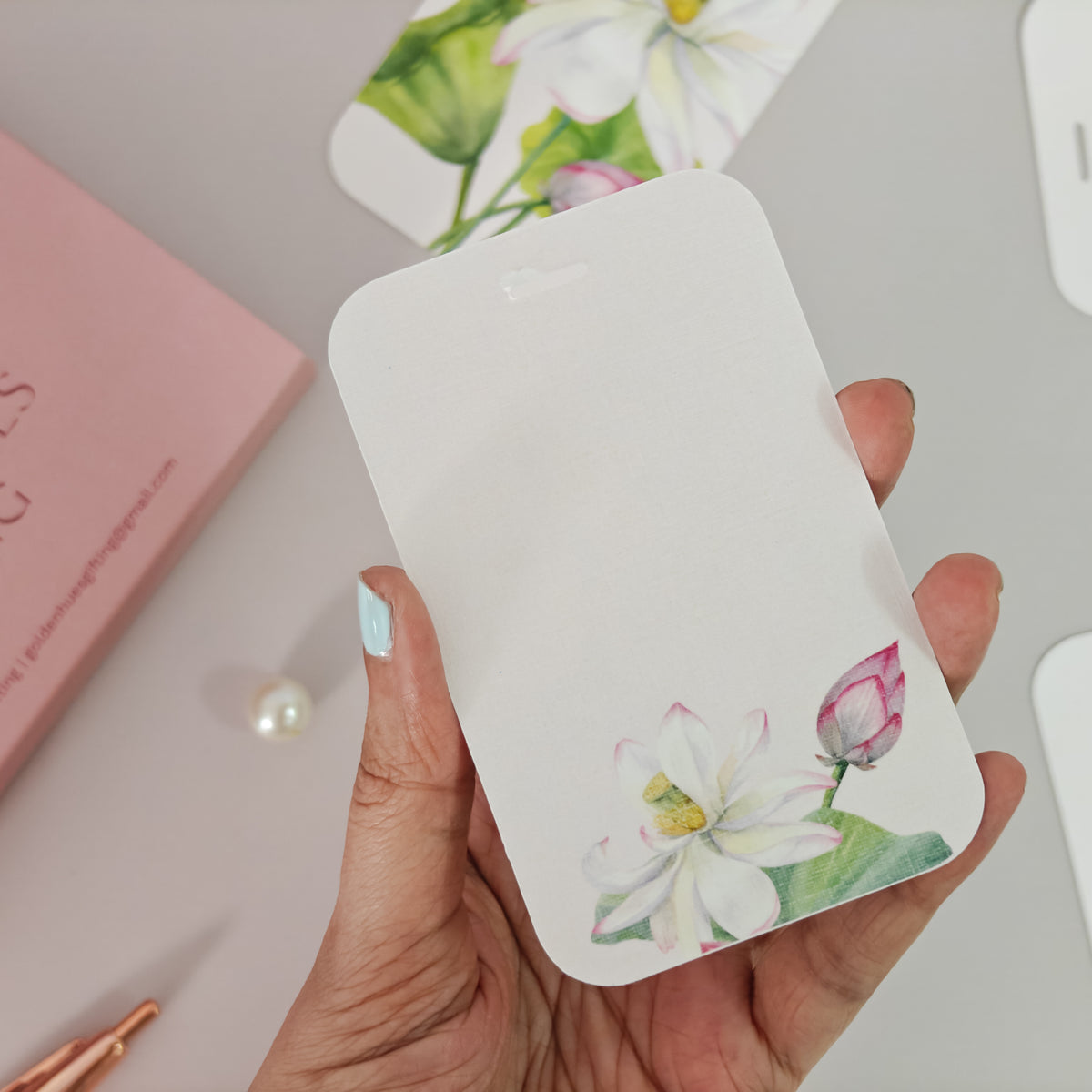 Rosewood Lotus Gift Tags