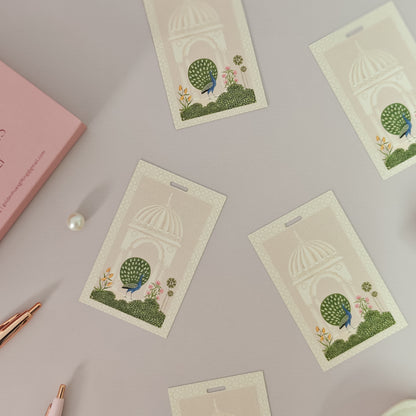 Mughal Collection Print Gift Tags(Peach)