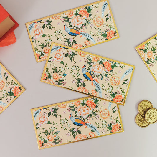 Petal & Plume Print Money Envelopes