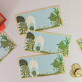 Mughal Print Money Envelopes (Blue)