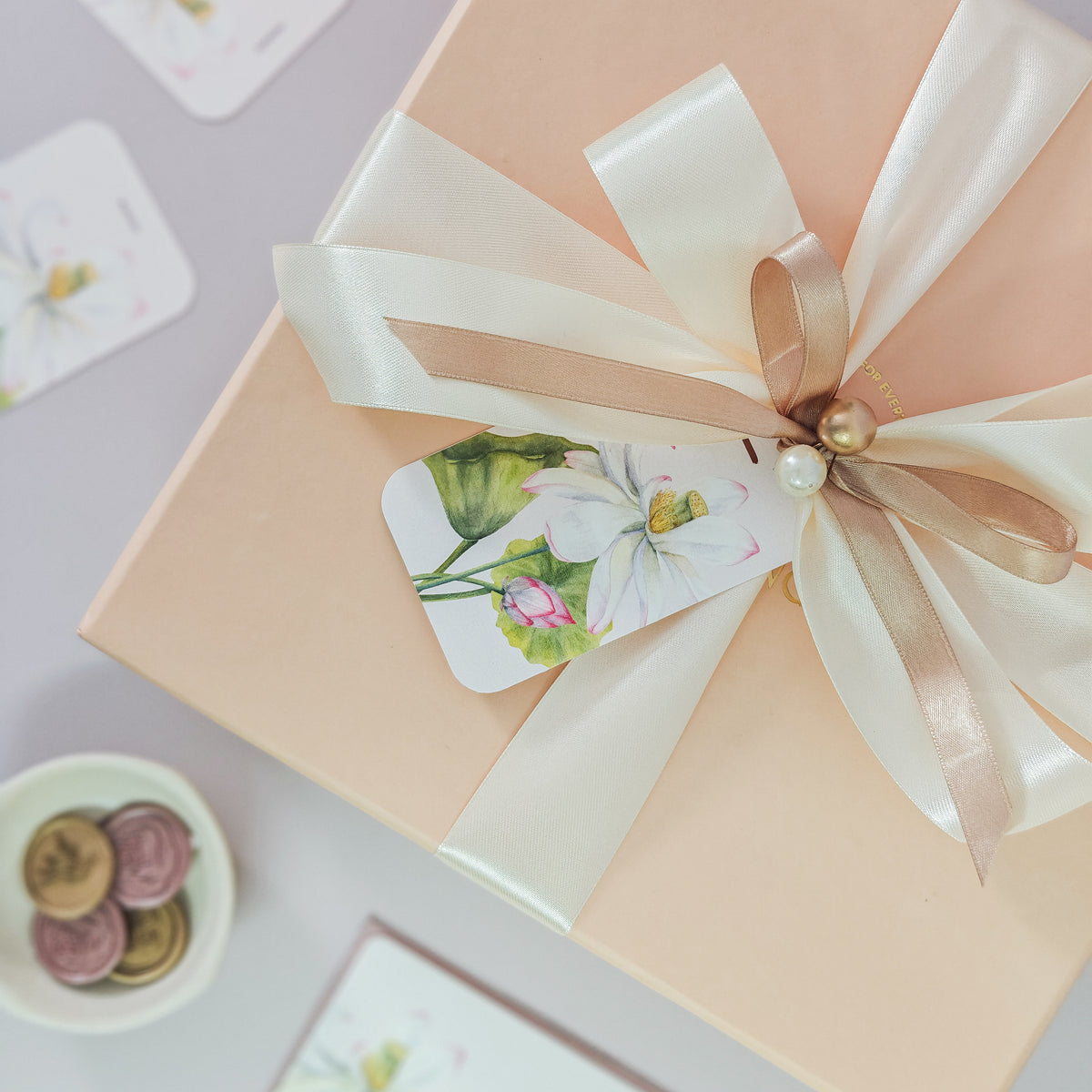 Rosewood Lotus Gift Tags