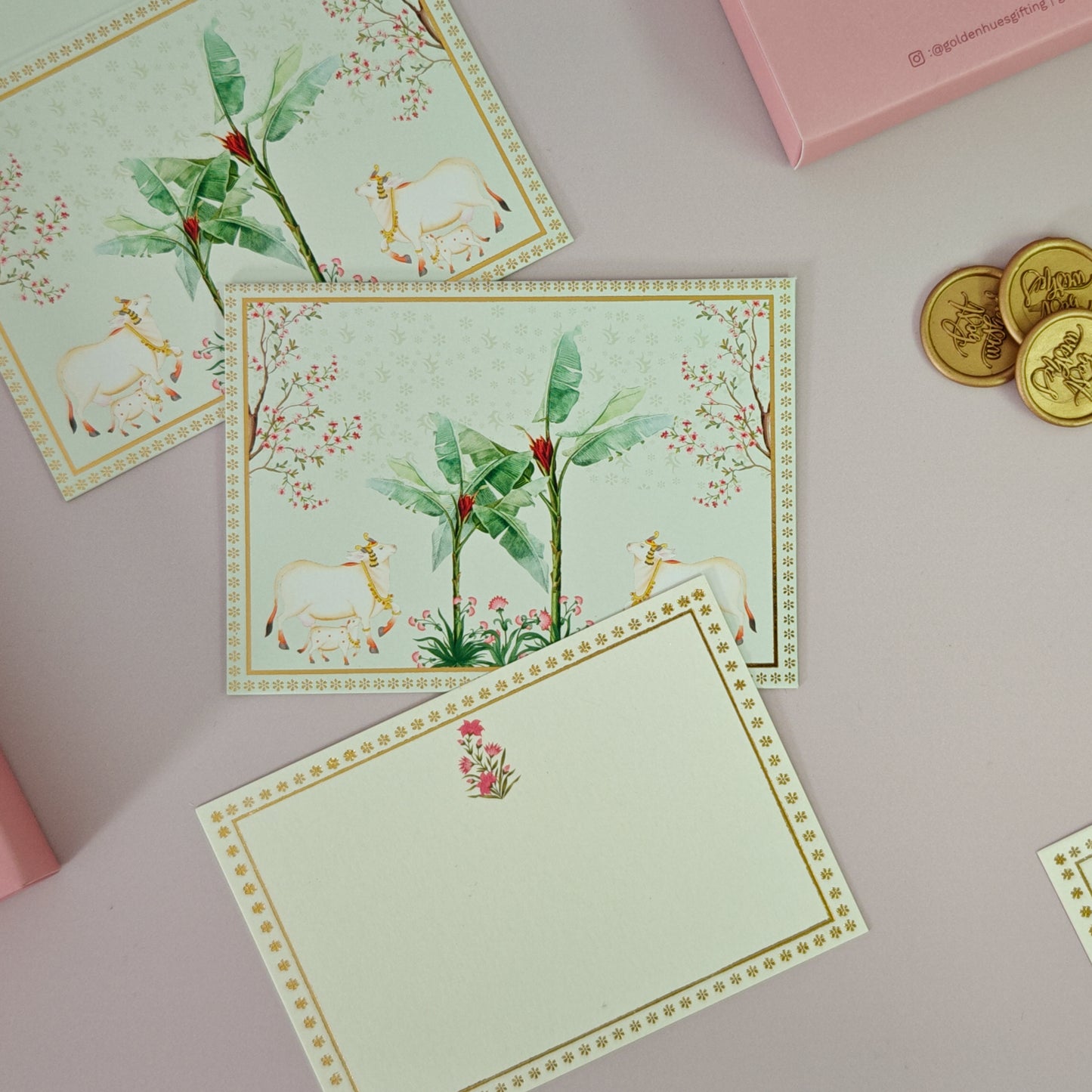 Pichwai Collection (Green) Trio Gift Set