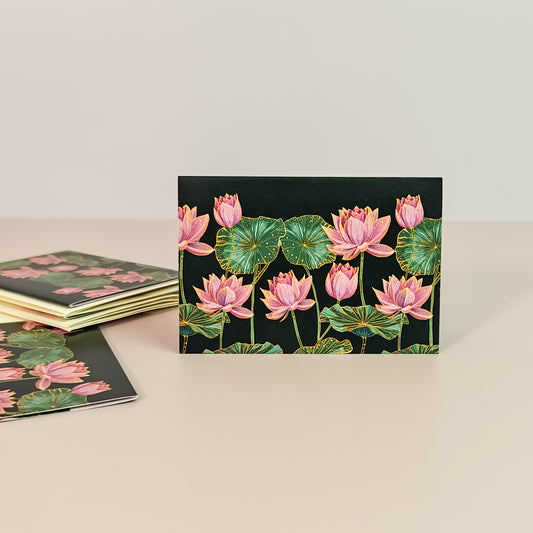 Midnight Lotus Mini Folding Cards