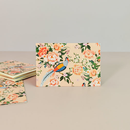 Petal & Plume Print Mini Folding Cards