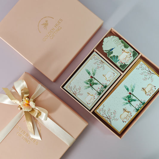 Pichwai Collection (Green) Trio Gift Set