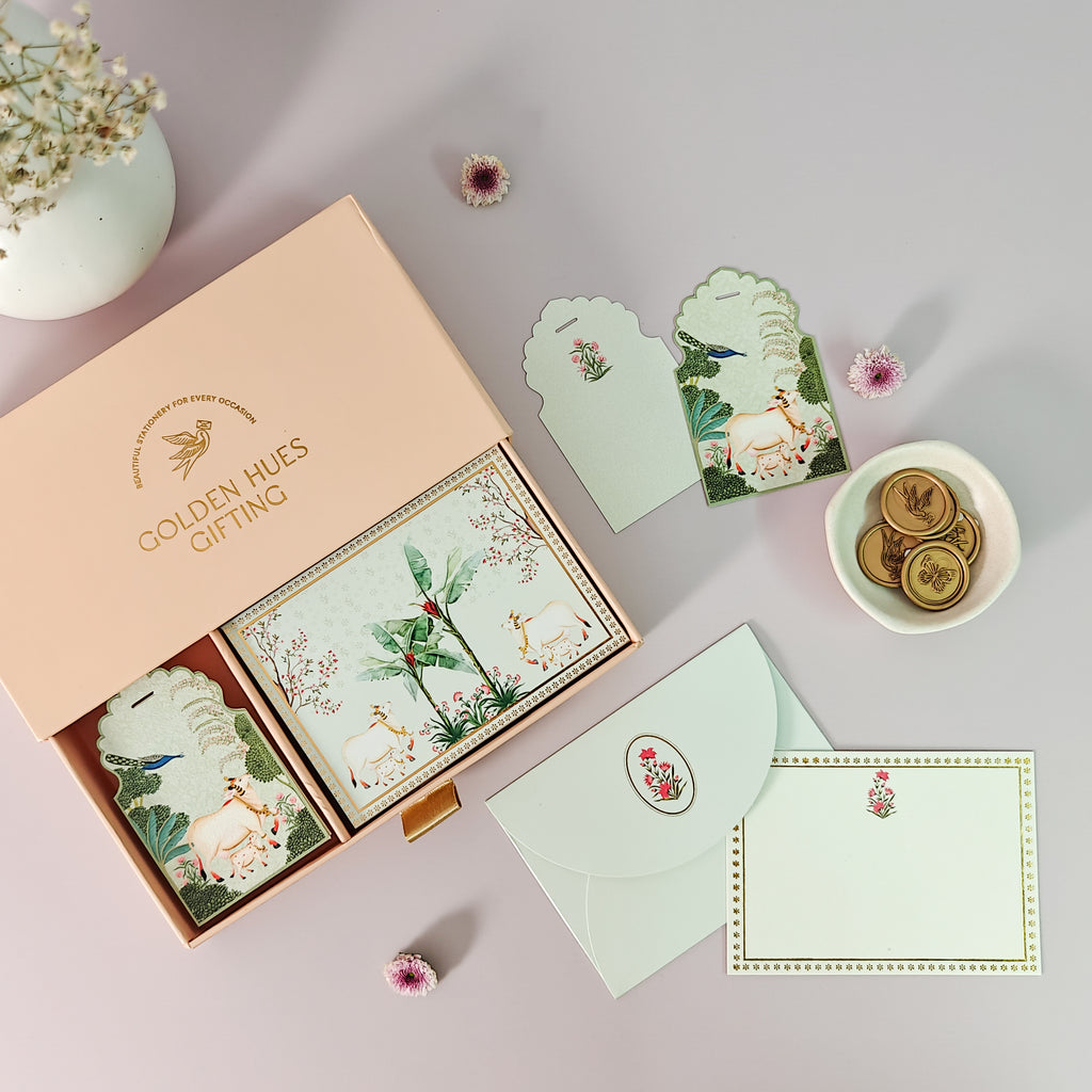 Pichwai Collection (Green) Mini Gift Set