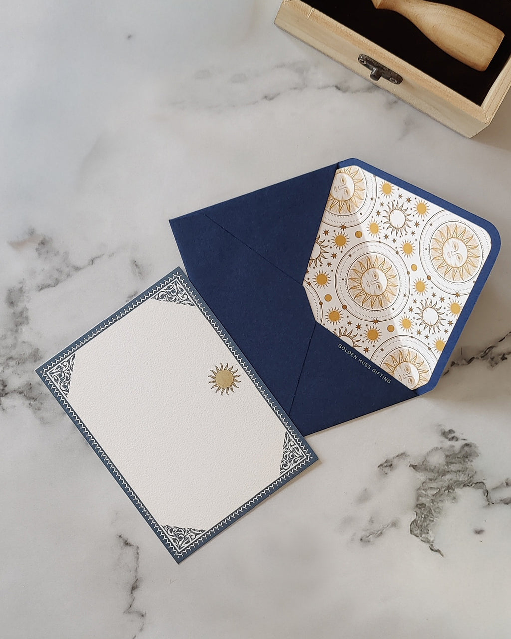 Golden Sun Notecard Set