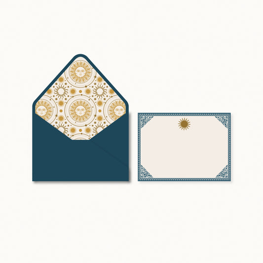 Golden Sun Notecard Set