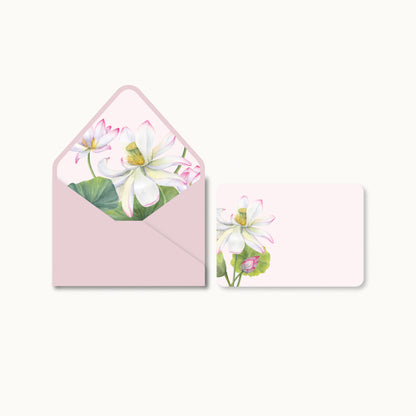 Rosewood Lotus Notecard Set